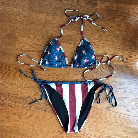 ASOS Other - RIVER ISLAND American flag swim suit (UK 10) ✨